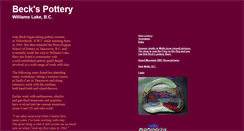 Desktop Screenshot of beckspottery.com
